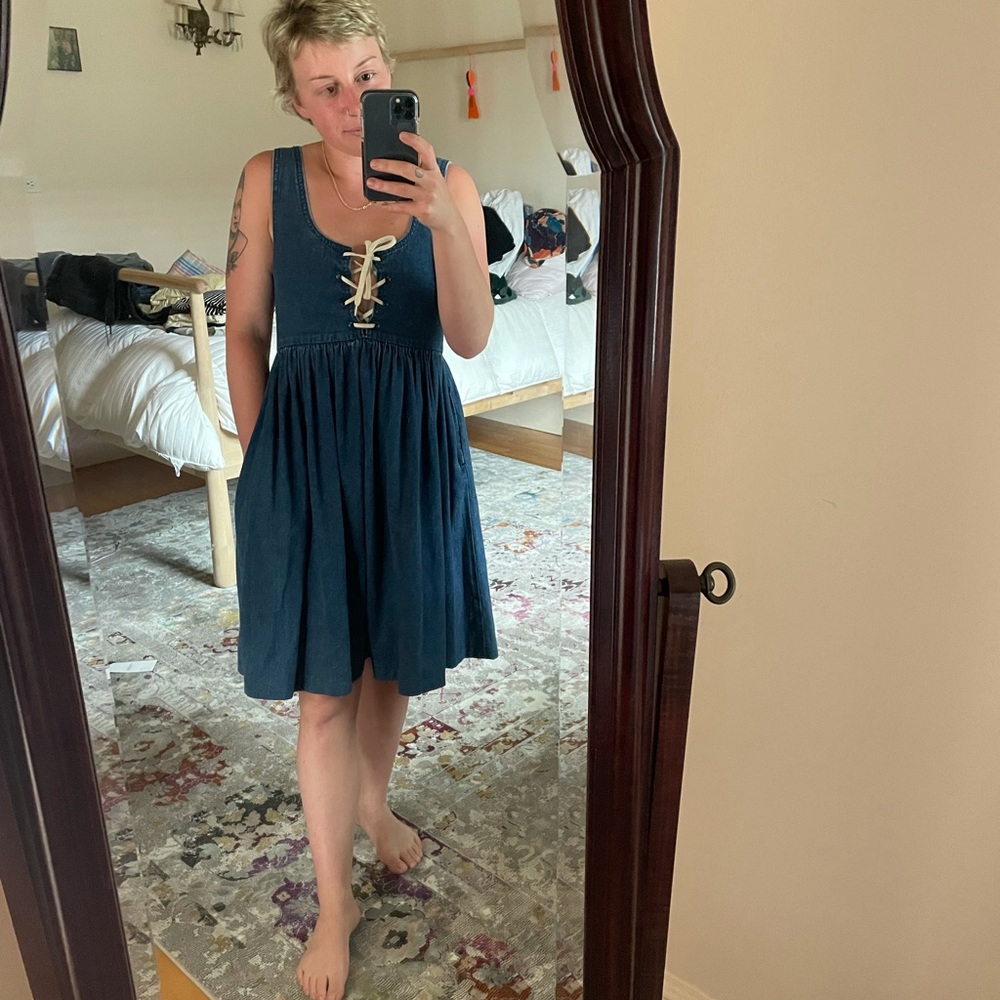 Vintage uniquely tailored Jean dress